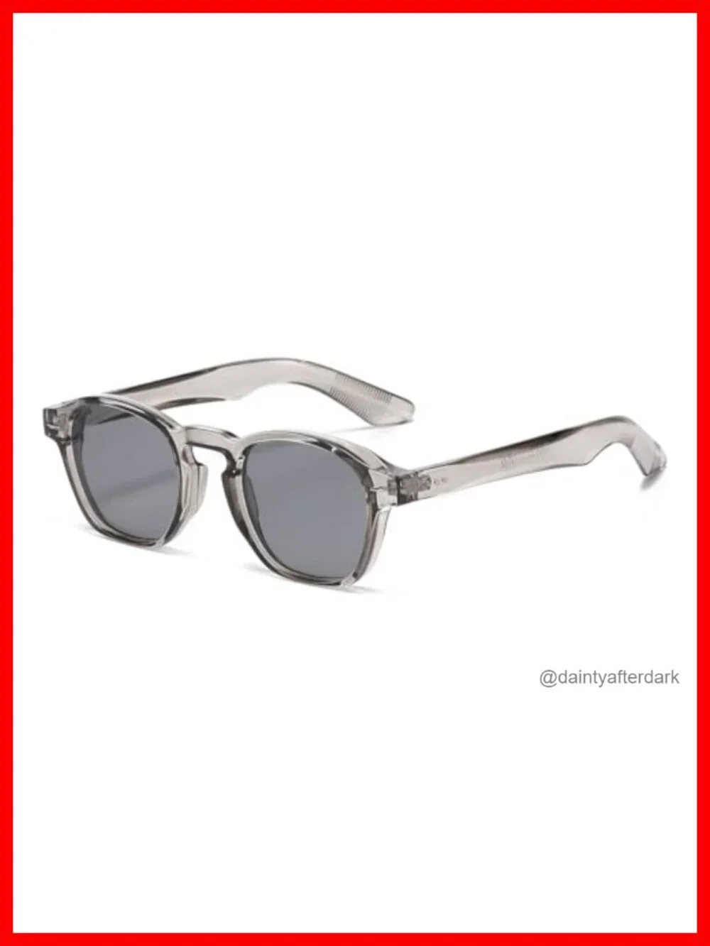 Unisex Square Plastic Sunglasses UV400 Protection Retro Shades Non-Polarized